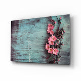 Pastel Flower Glass Wall Art.