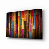 Painted Wood Glass Wall Art.