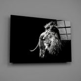 Lion Glass Wall Art.