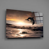 Dolphin Glass Wall Art.