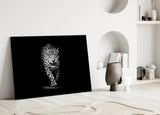 Leopard Glass Wall Art.