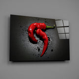 Red Pepper Glass Wall Art.