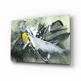 Abstract Glass Wall Art.