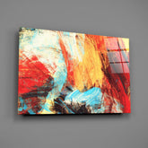 Abstract 3 Glass Wall Arts.