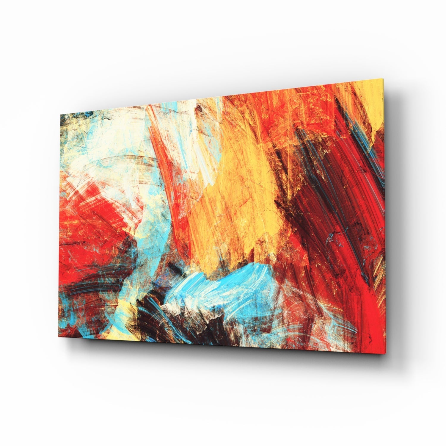 Abstract 3 Glass Wall Arts.