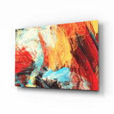 Abstract 3 Glass Wall Arts.