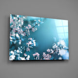 Spring Flowers Glass Wall Art.