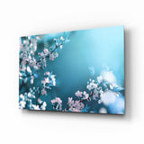 Spring Flowers Glass Wall Art.