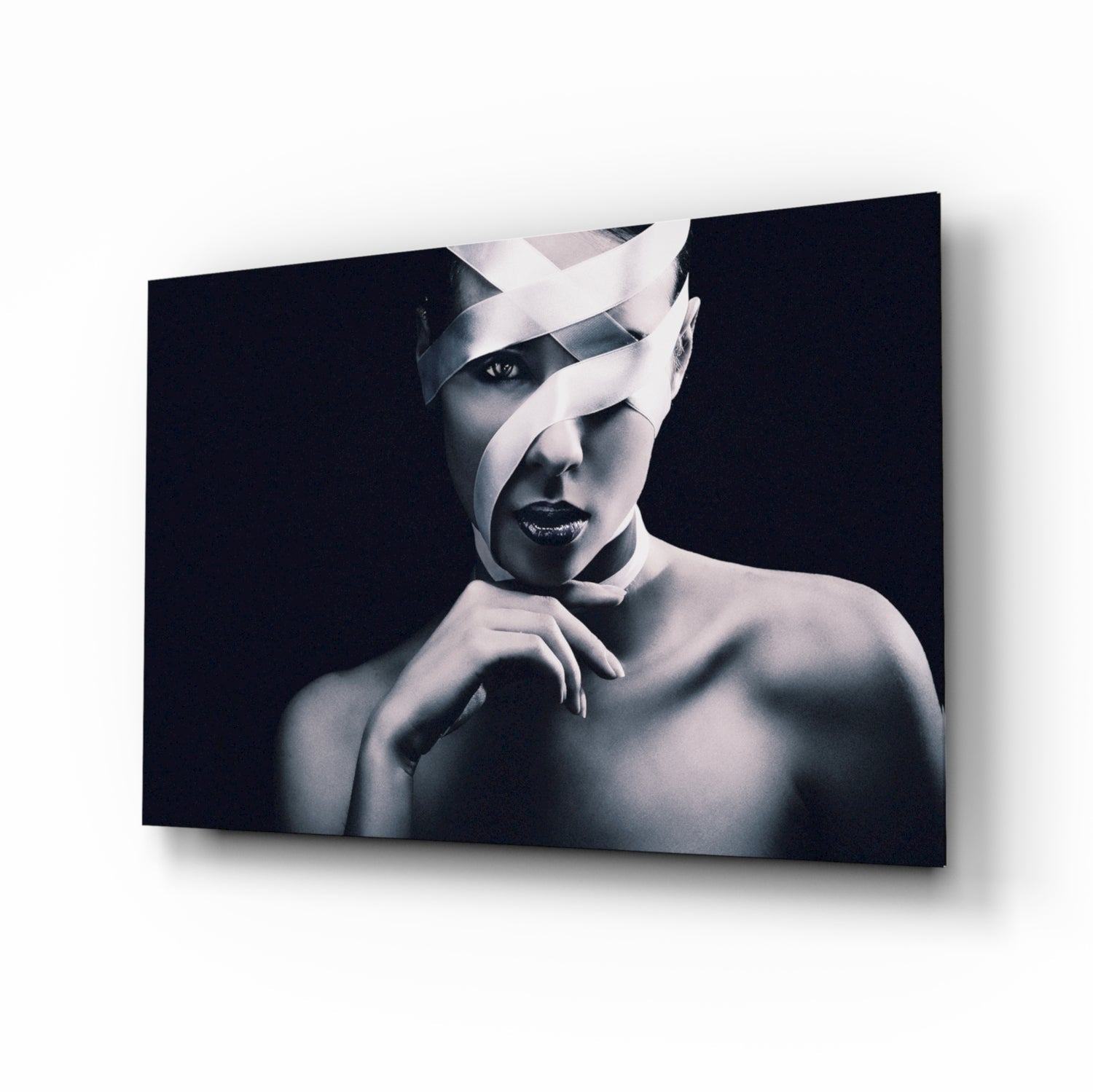 Woman Portrait 9 Glass Wall Arts.