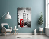 Phone Box Glass Wall Art