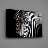 Zebra Glass Wall Art