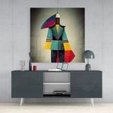 Colored Man Glass Wall Art || Designers Collection | Insigne Art Design