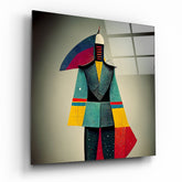 Colored Man Glass Wall Art || Designers Collection | Insigne Art Design