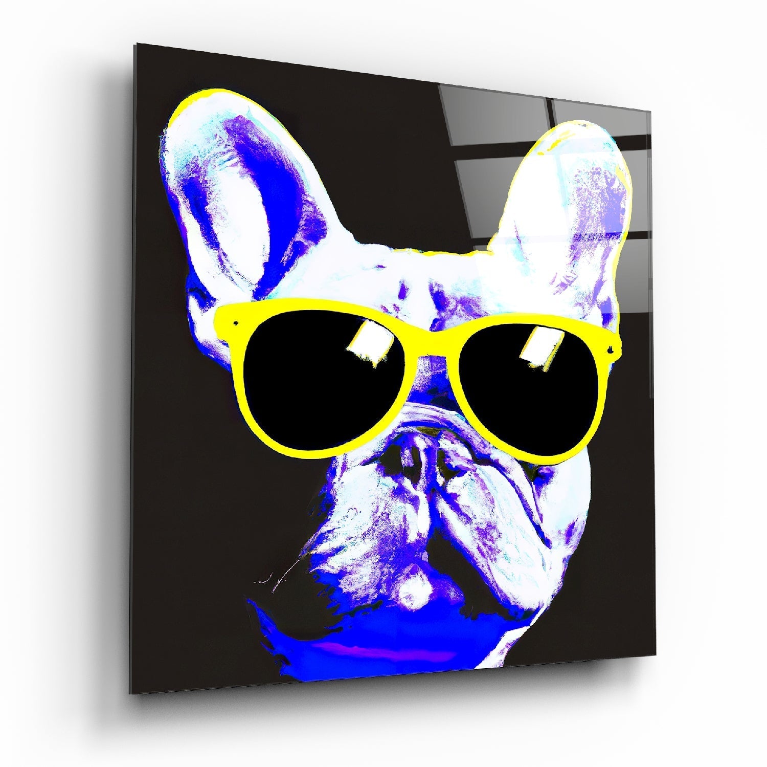 Cool Dog Glass Wall Art || Designers Collection | Insigne Art Design