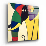 Wassily's Elephant Glass Wall Art || Designer Collection | Insigne Art Design
