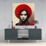 Red Hat Glass Wall Art || Designer Collection | Insigne Art Design