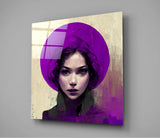 Purple Hat Glass Wall Art || Designer Collection | Insigne Art Design