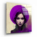Purple Hat Glass Wall Art || Designer Collection | Insigne Art Design