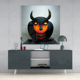 Evil Pumpkin Glass Wall Art || Designers Collection | Insigne Art Design