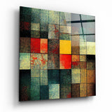Blocks Glass Wall Art || Designers Collection | Insigne Art Design