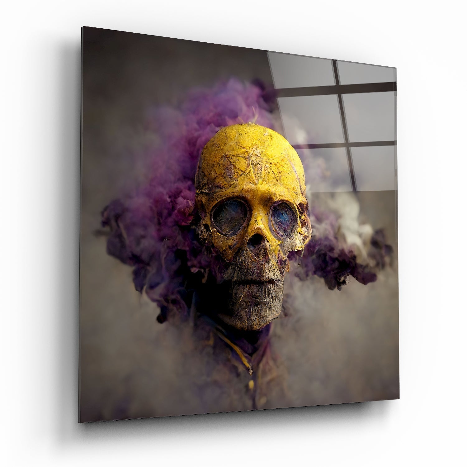 Smoky Skull Glass Wall Art || Designer Collection | Insigne Art Design