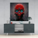 Red Head Glass Wall Art || Designer Collection | Insigne Art Design