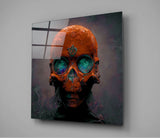 Orange Head Glass Wall Art || Designer Collection | Insigne Art Design