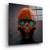 Orange Head Glass Wall Art || Designer Collection | Insigne Art Design