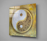 Ying Yang Glass Wall Art || Designer Collection | Insigne Art Design