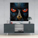 Anger in the Eyes Glass Wall Art || Designers Collection