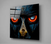 Anger in the Eyes Glass Wall Art || Designers Collection