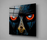 Anger in the Eyes Glass Wall Art || Designers Collection