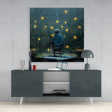 Raining Stars Glass Wall Art || Designer Collection | Insigne Art Design