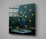 Raining Stars Glass Wall Art || Designer Collection | Insigne Art Design