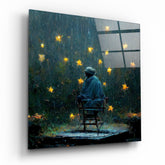 Raining Stars Glass Wall Art || Designer Collection | Insigne Art Design