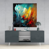 Collapsed City Silhouette Glass Wall Art || Designers Collection | Insigne Art Design