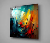 Collapsed City Silhouette Glass Wall Art || Designers Collection | Insigne Art Design