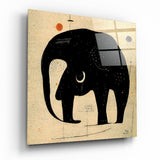 Wassily's Elephant Glass Wall Art || Designer Collection | Insigne Art Design