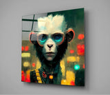 The Monkey Glass Wall Art || Designer Collection | Insigne Art Design