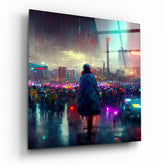 Against the City Glass Wall Art || Designers Collection