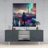 Against the City Glass Wall Art || Designers Collection