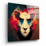 Lion Clown Glass Wall Art || Designer Collection | Insigne Art Design