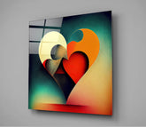 Heart Glass Wall Art || Designers Collection | Insigne Art Design