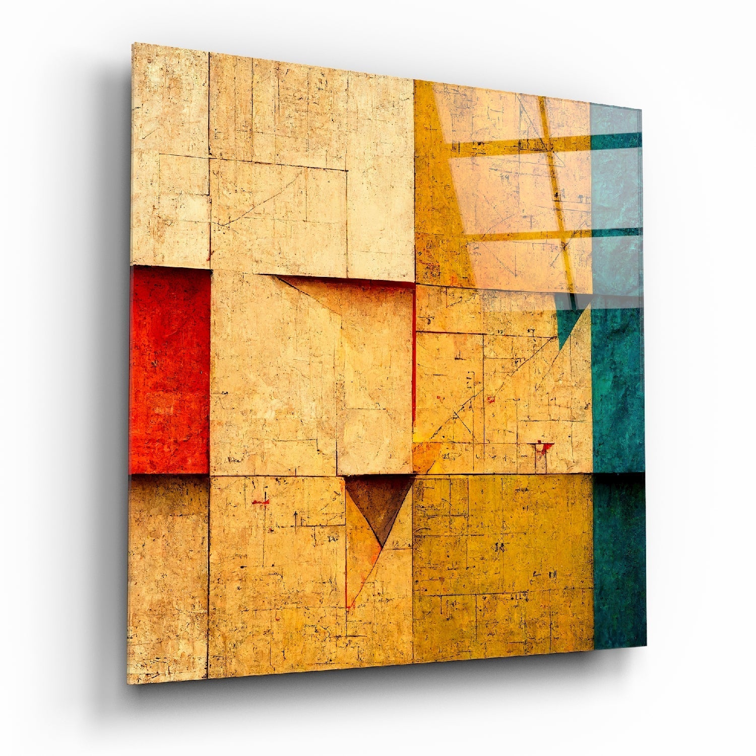 Ancient Wall Glass Wall Art || Designers Collection | Insigne Art Design