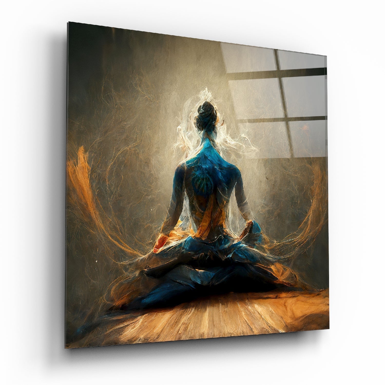 Meditation Glass Wall Art || Designer Collection | Insigne Art Design