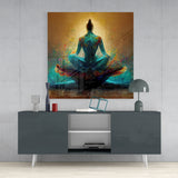 Meditation Glass Wall Art || Designer Collection | Insigne Art Design