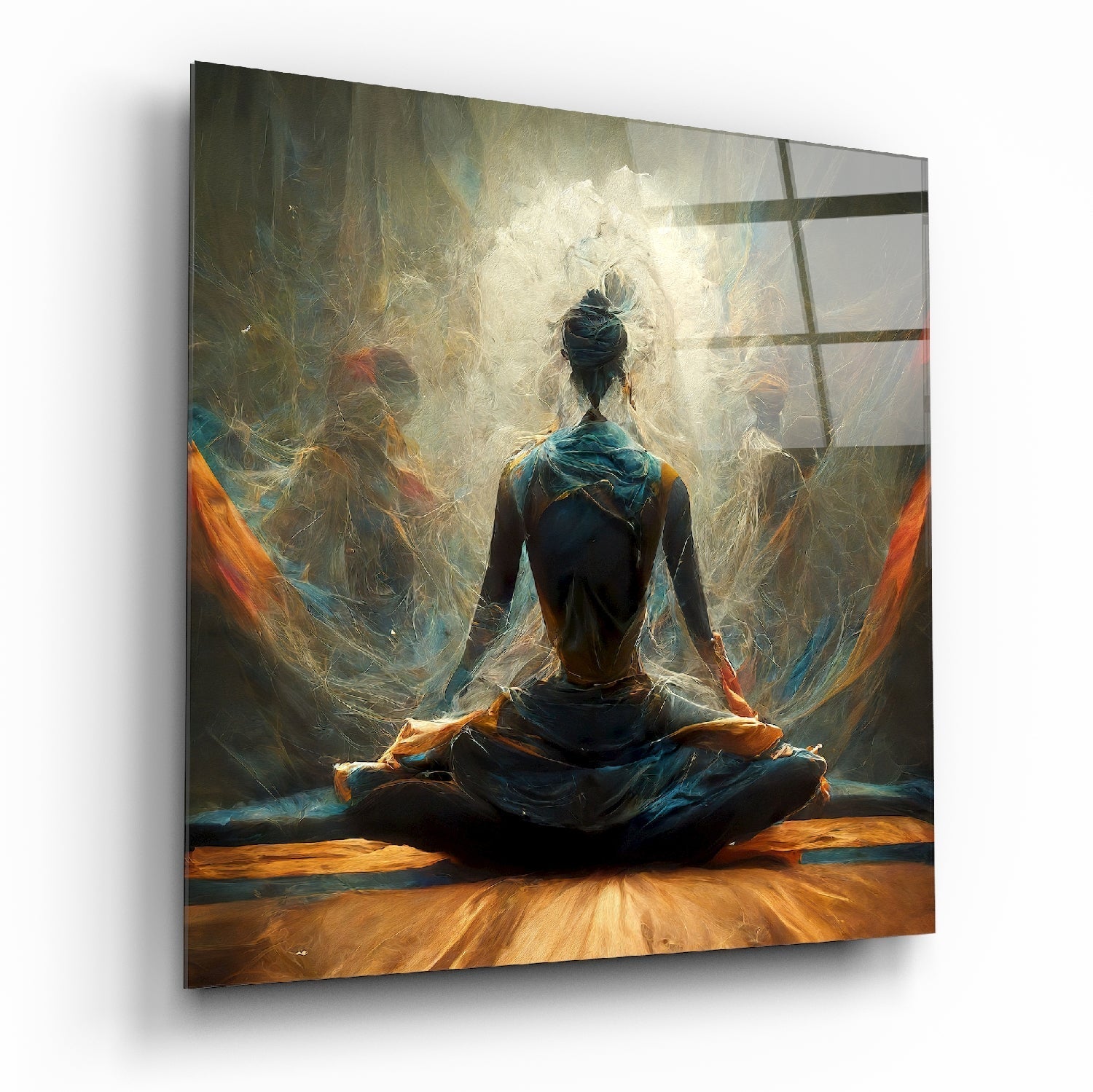 Meditation Glass Wall Art || Designer Collection | Insigne Art Design
