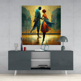 Dancing in the Rain Glass Wall Art || Designers Collection | Insigne Art Design