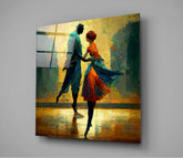Dancing in the Rain Glass Wall Art || Designers Collection | Insigne Art Design