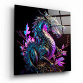 Dragon's Anger Glass Wall Art || Designers Collection | Insigne Art Design
